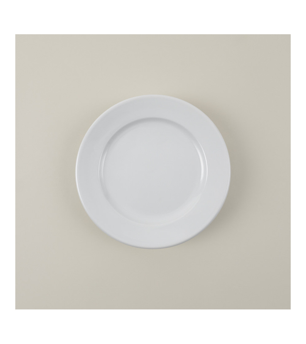 Plato llano vajilla colección High White Básico de Eurodra en Valladolid