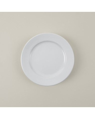Plato llano vajilla colección High White Básico de Eurodra en Valladolid