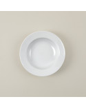 Plato hondo vajilla colección High White Francés de Eurodra en Valladolid