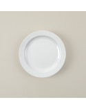 Plato llano vajilla colección High White Francés de Eurodra en Valladolid