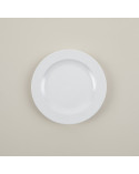Plato llano vajilla colección High White Singapur de Eurodra en Valladolid