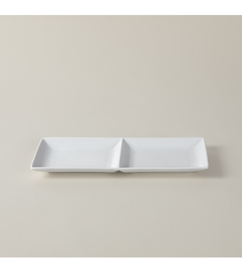 Fuente X2 vajilla colección High White Rectangles de Eurodra en Valladolid