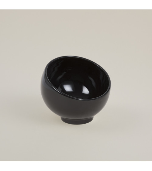 Bol negro brillo vajilla colección High White Buffet de Eurodra en Valladolid