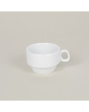 Taza vajilla colección High White Cup&Saucer Alba de Eurodra en Valladolid