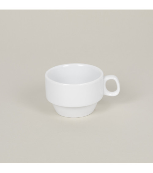 Taza vajilla colección High White Cup&Saucer Alba de Eurodra en Valladolid