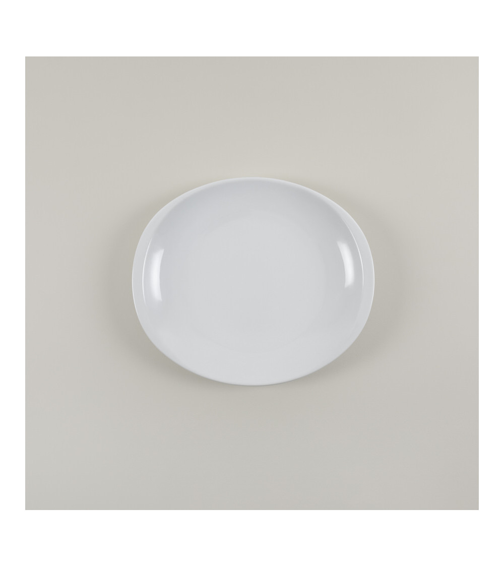 Plato carne vajilla colección High White Complementos de Eurodra en Valladolid