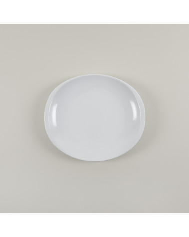 Plato carne vajilla colección High White Complementos de Eurodra en Valladolid