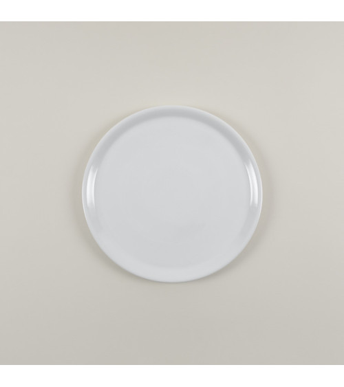 Plato pizza vajilla colección High White Complementos de Eurodra en Valladolid