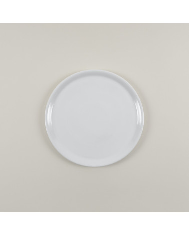 Plato pizza vajilla colección High White Complementos de Eurodra en Valladolid