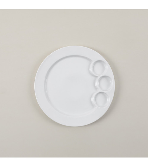 Plato fiesta vajilla colección High White Complementos de Eurodra en Valladolid