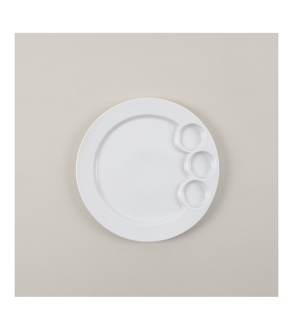 Plato fiesta vajilla colección High White Complementos de Eurodra en Valladolid