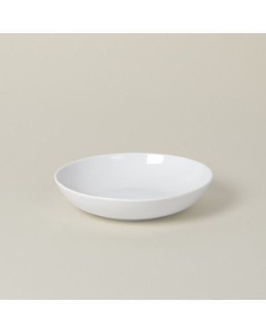 Plato hondo vajilla colección High White Complementos de Eurodra en Valladolid