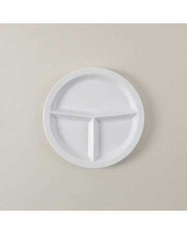 Plato X3 vajilla colección High White Complementos Hospital de Eurodra en Valladolid