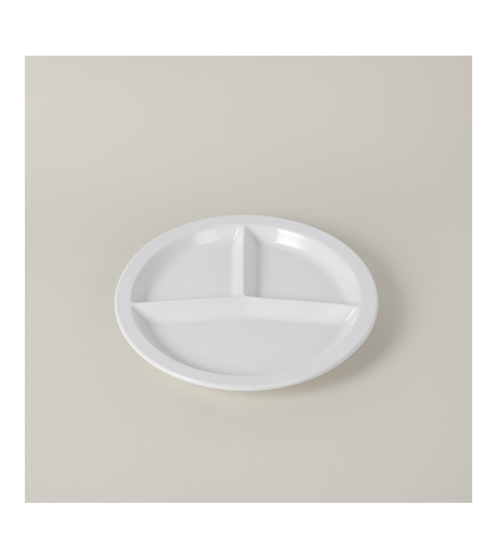 Plato X3 vajilla colección High White Complementos Hospital de Eurodra en Valladolid