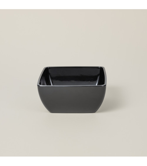 Bol negro brillo vajilla colección Melamina de Eurodra en Valladolid